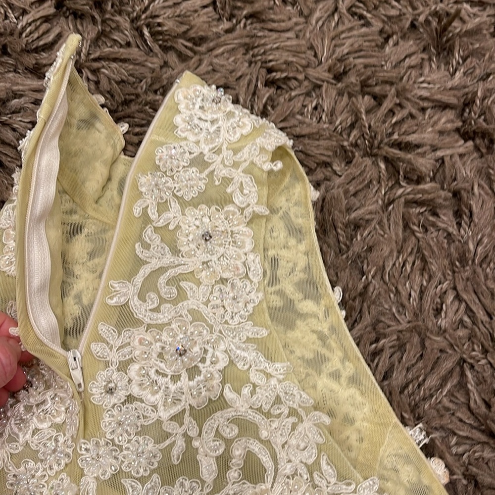 Landa Set  Size 4  Silk Long Evening Wedding Gown Vintage - Picture 8 of 17